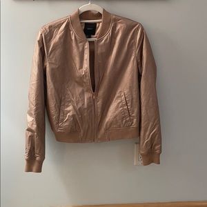 Rose Gold Bomber Jacket